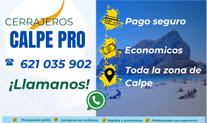 Cerrajeros Calpe Pro contacto 1