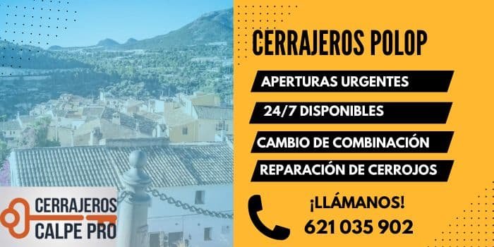 Cerrajeros Polop 24 horas