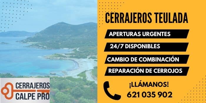 Cerrajeros Teulada 24 horas